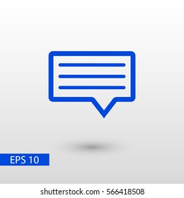 chat, message vector icon