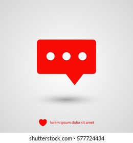 chat, message vector icon