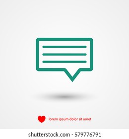 Chat, Message Vector Icon