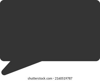Chat message vector illustration. Flat illustration iconic design of chat message, isolated on a white background.