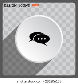 Chat, messages. Flat design style