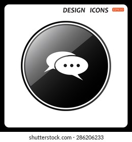 Chat, messages. Flat design style