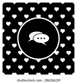 Chat, messages. Flat design style