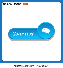 Chat, messages. Flat design style