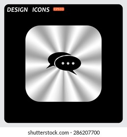 Chat, messages. Flat design style