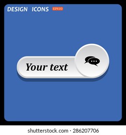 Chat, messages. Flat design style