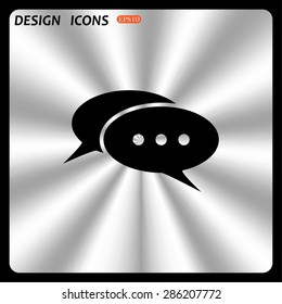 Chat, messages. Flat design style