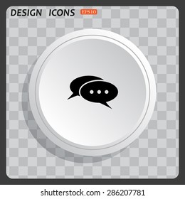 Chat, messages. Flat design style