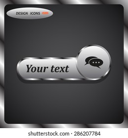Chat, messages. Flat design style
