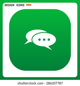 Chat, messages. Flat design style