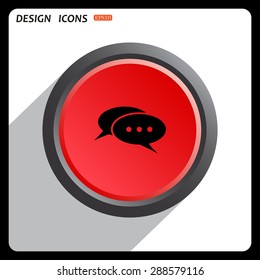 Chat, messages. Flat design style