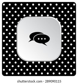 Chat, messages. Flat design style