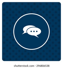 Chat, messages. Flat design style