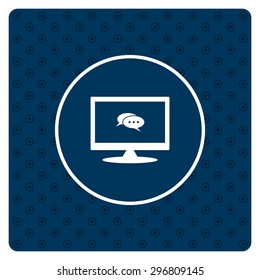 Chat, messages. Flat design style