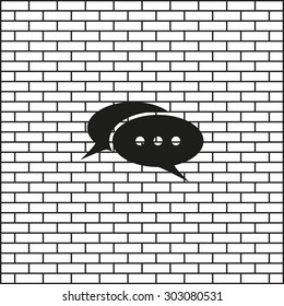 Chat, messages. Flat design style