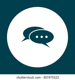 Chat, messages. Flat design style