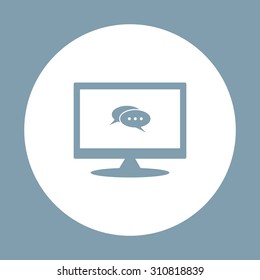 Chat, messages. Flat design style