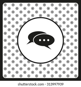 Chat, messages. Flat design style