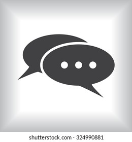 Chat, messages. Flat design style
