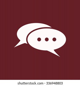 Chat, messages. Flat design style