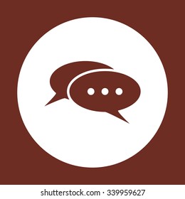 Chat, messages. Flat design style