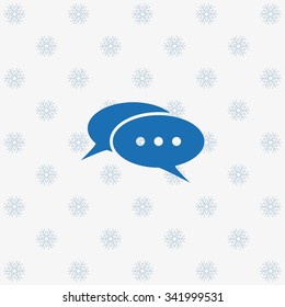 Chat, messages. Flat design style