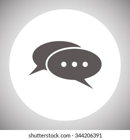 Chat, messages. Flat design style