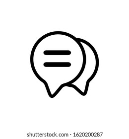 Chat Messages icon vector illustration logo template for many purpose. Isolated on white background
