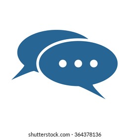 Chat, messages icon, vector illustration. Flat design style