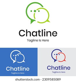 Chat, messaging and call app logo	
