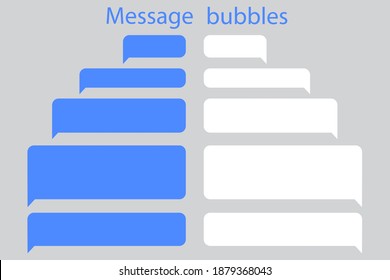 Chat messaging technology communication. Talk bubble. Smartphone icon vector illustration. Stock image. EPS 10.