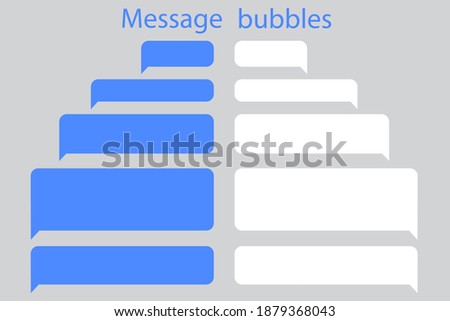 Chat messaging technology communication. Talk bubble. Smartphone icon vector illustration. Stock image. EPS 10.