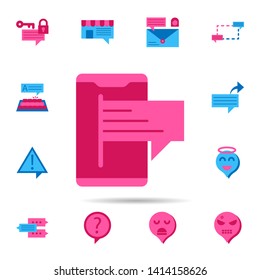 Chat, mobile color icon. Universal set of chat for website design and development, app development