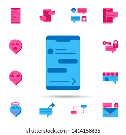 Chat, mobile color icon. Universal set of chat for website design and development, app development
