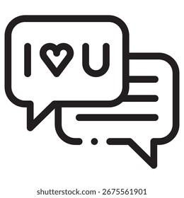 Chat Modernes Vektorsymbol - Minimale Illustrationssymbolvorlage für Web Mobile App UI Design