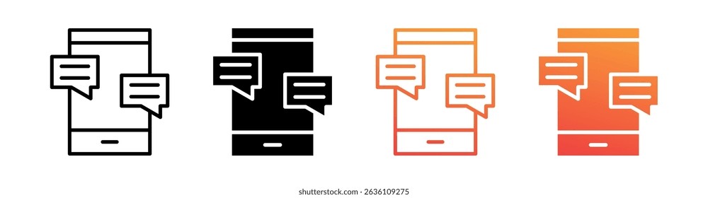 Vector de conjunto de iconos de estilo múltiple