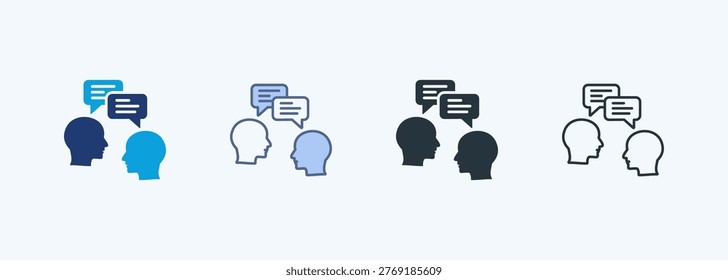 Chat Multiple Style Icon Collection
