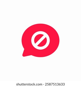 chat non available icon sign vector