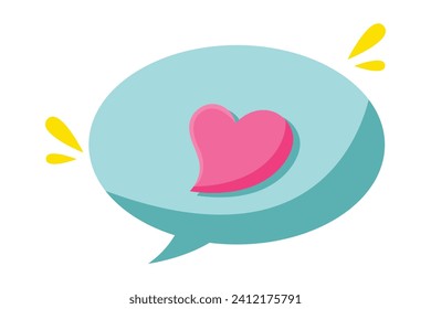 Chat Notification Decor Sticker Design