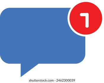Chat notification icon design eps 10.