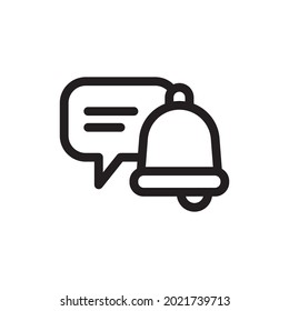 vector de icono de notificación de chat 
