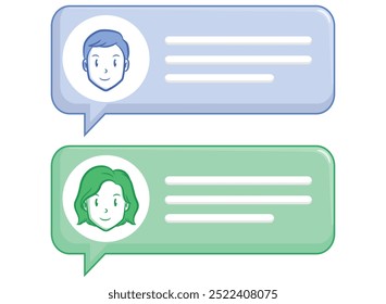 Mensagem de Notificação de Bate-papo com Foto do Contato