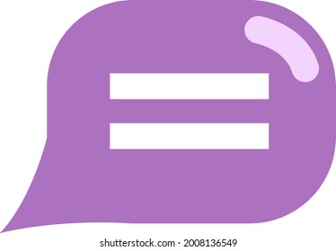 Chat on hold, illustration, vector on a white background.