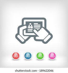 Chat on tablet