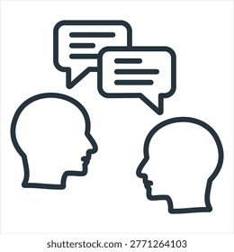 Chat Outline Icon Style Collection