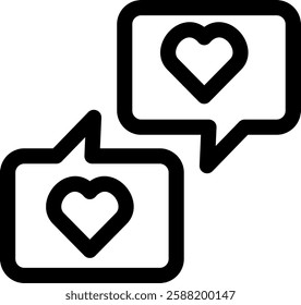 Chat Outline icon vector illustration