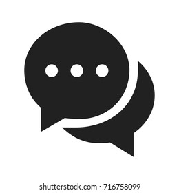 chat oval balloons icon