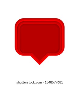 Chat Paper Layer, Color green. white background. Vector illustration