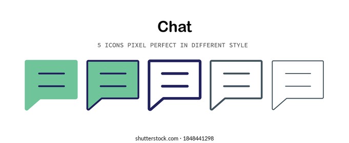 Chat pixel-perfect icon for design work such as website, application, infographic, book, magazine, presentation, poster, screen printing.