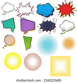 Vector de material de arte pop de chat - Para tu cómic de diseño